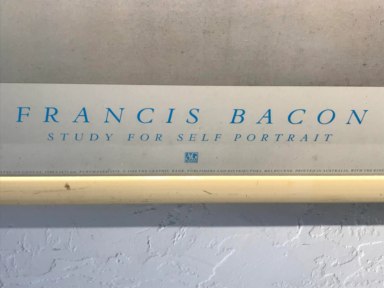 1980s Francis Bacon Study for Self Portrait Poster, Framed - 6