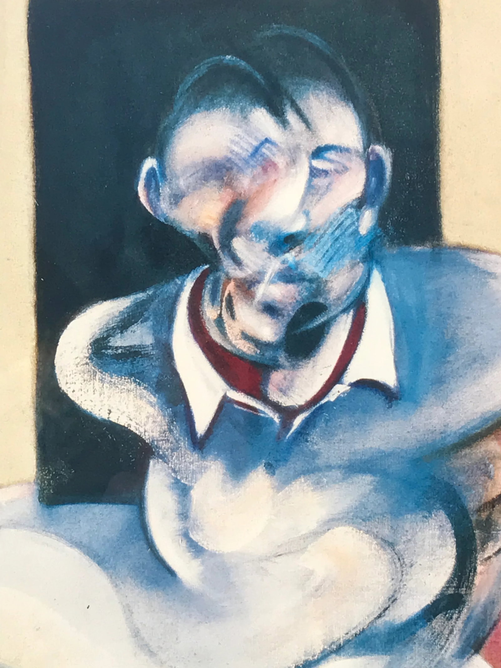 1980s Francis Bacon Study for Self Portrait Poster, Framed - 8