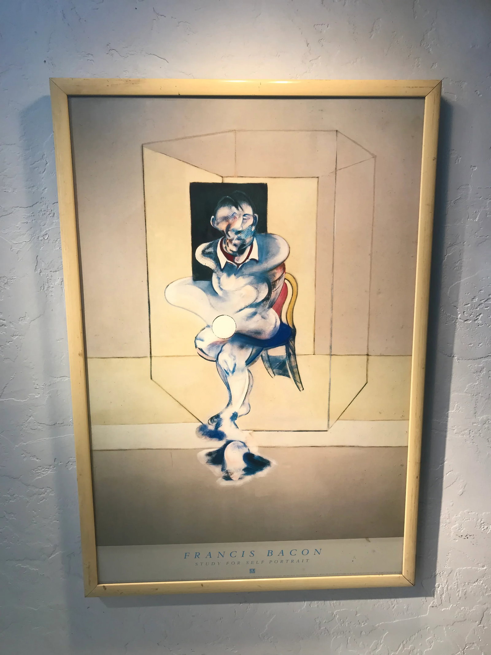 1980s Francis Bacon Study for Self Portrait Poster, Framed - 9