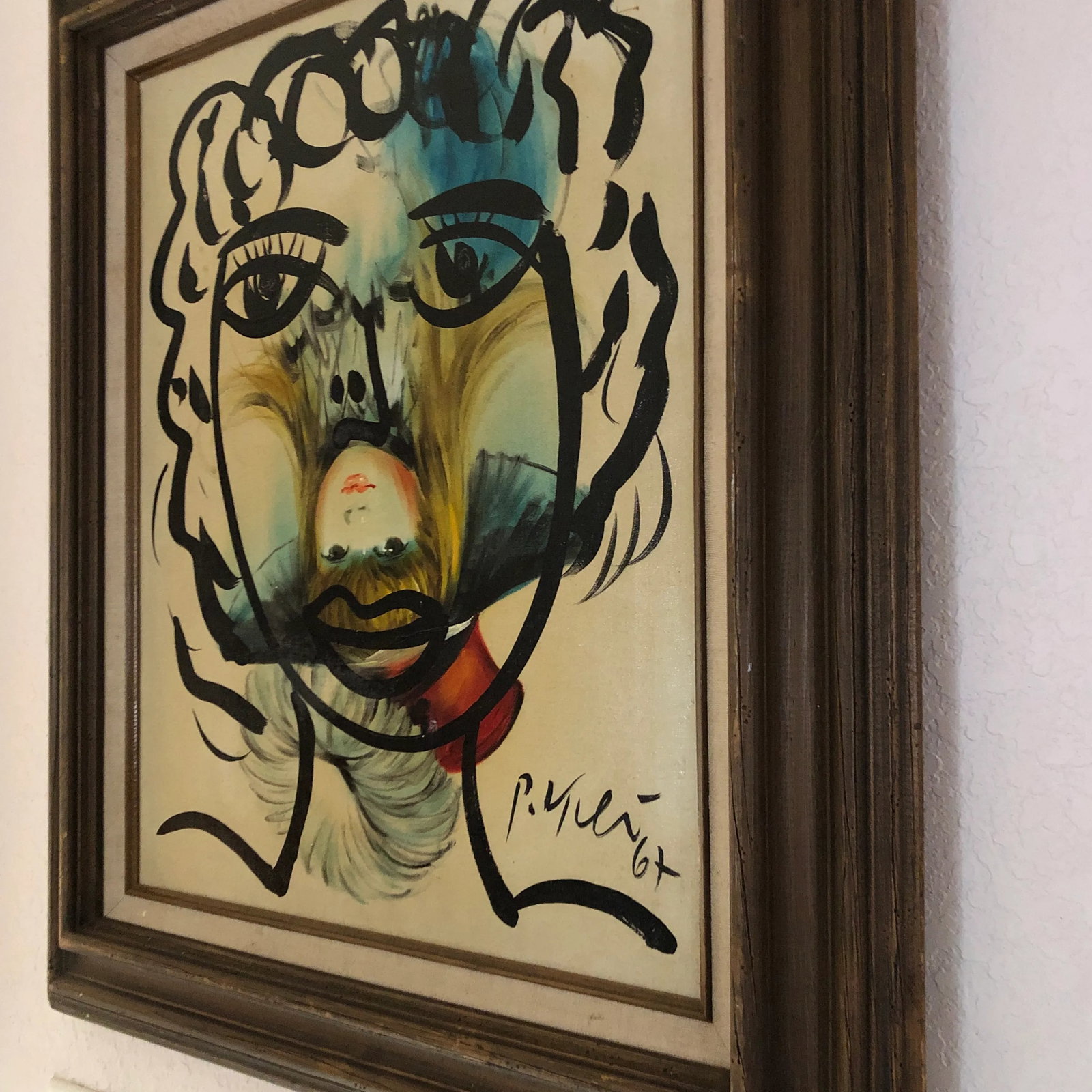 1967 Portrait of a Mother & Child Oil Painting by Peter Robert Keil, Framed - 3