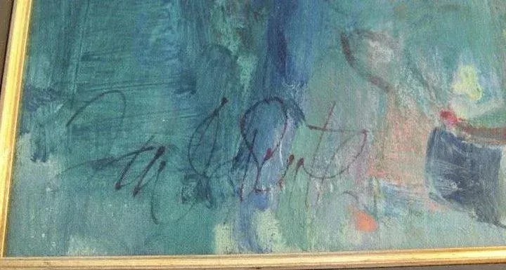 1960s Figurative Oil Painting on Canvas by Jan De Ruth, Framed - 3