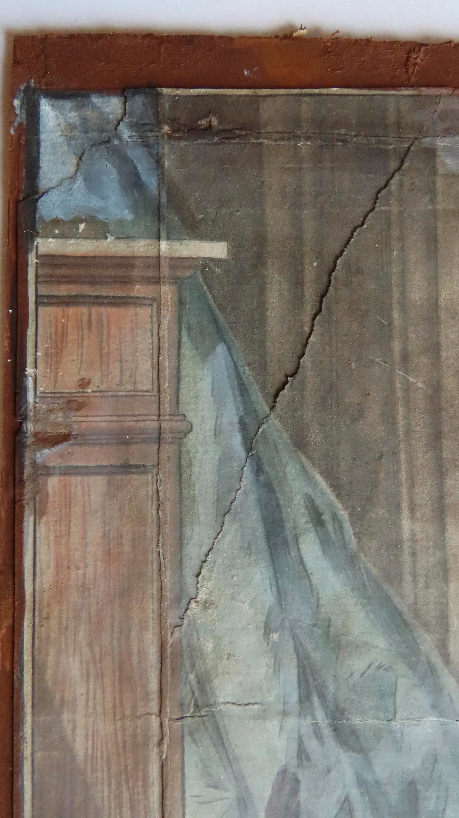 19th Century "Signing Wedding Certificate" French Watercolor Painting, Framed - 11