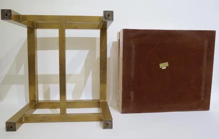 Maitland Smith Tessellated Marble Box on Stand - 7
