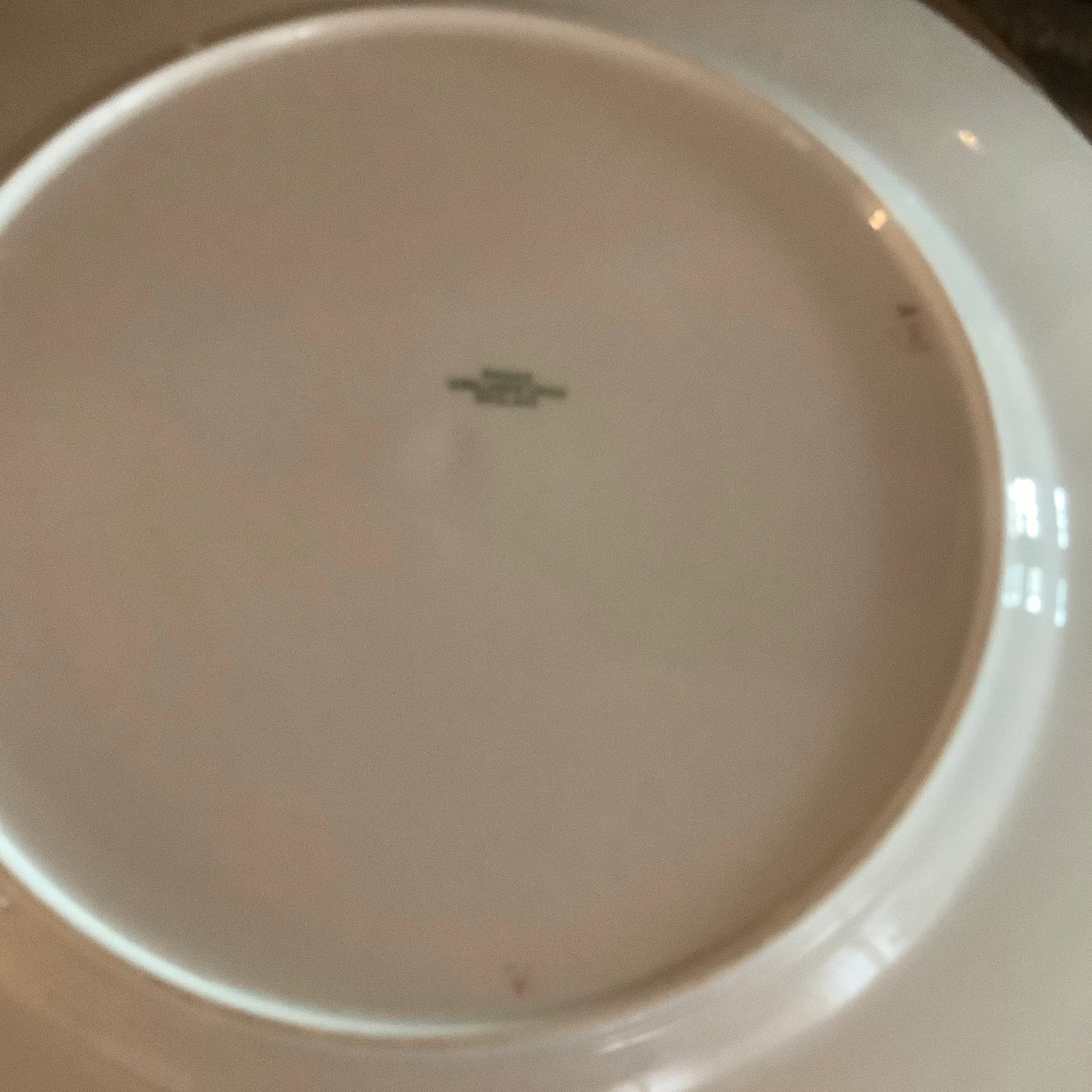 Set of 12 Spode Copelands Cobalt Dinner Plates, Acid Etched Gold - 9