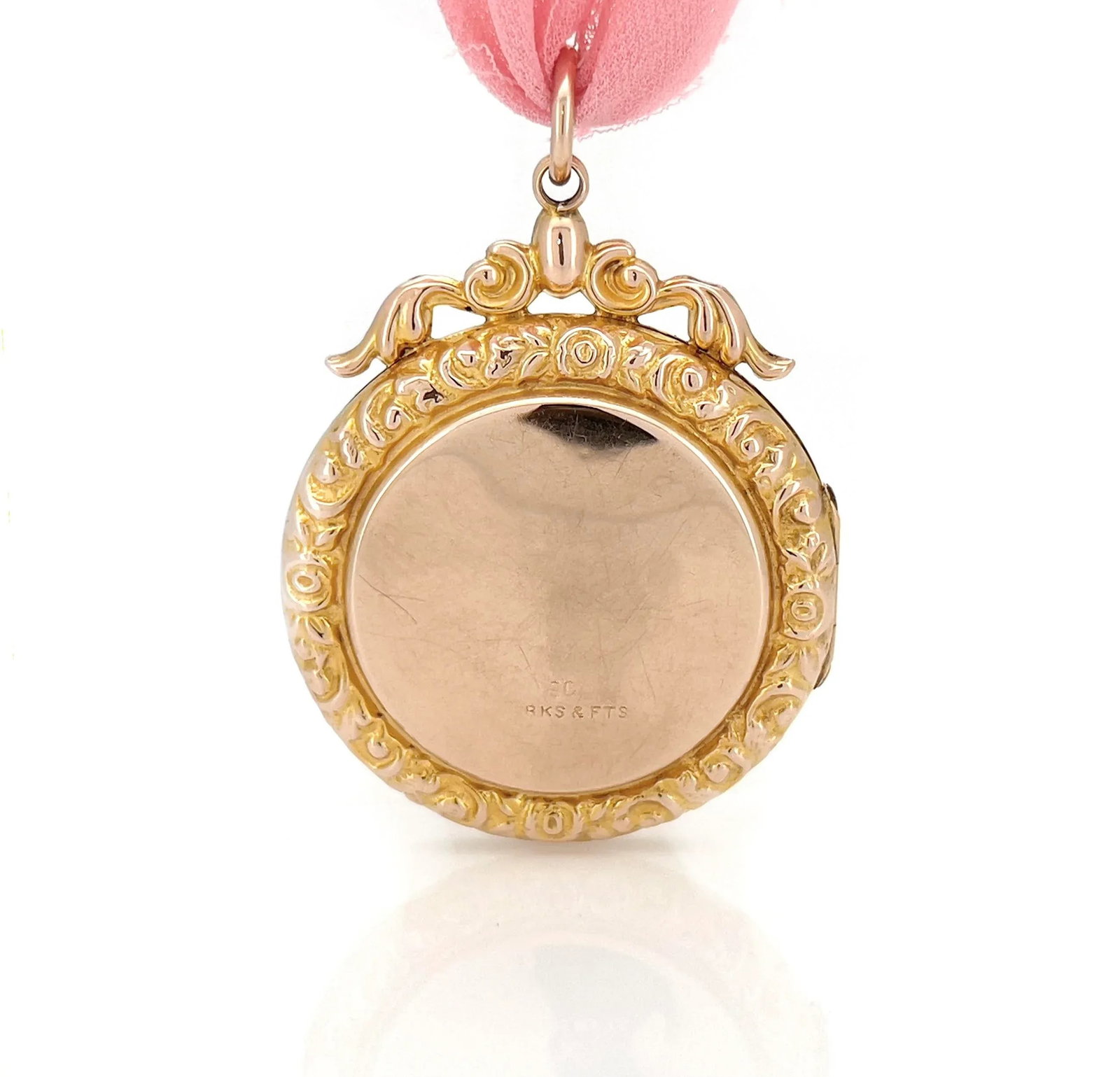 Antique Pearl & Garnet Celestial Star Locket, 9kt Back and Front - 6