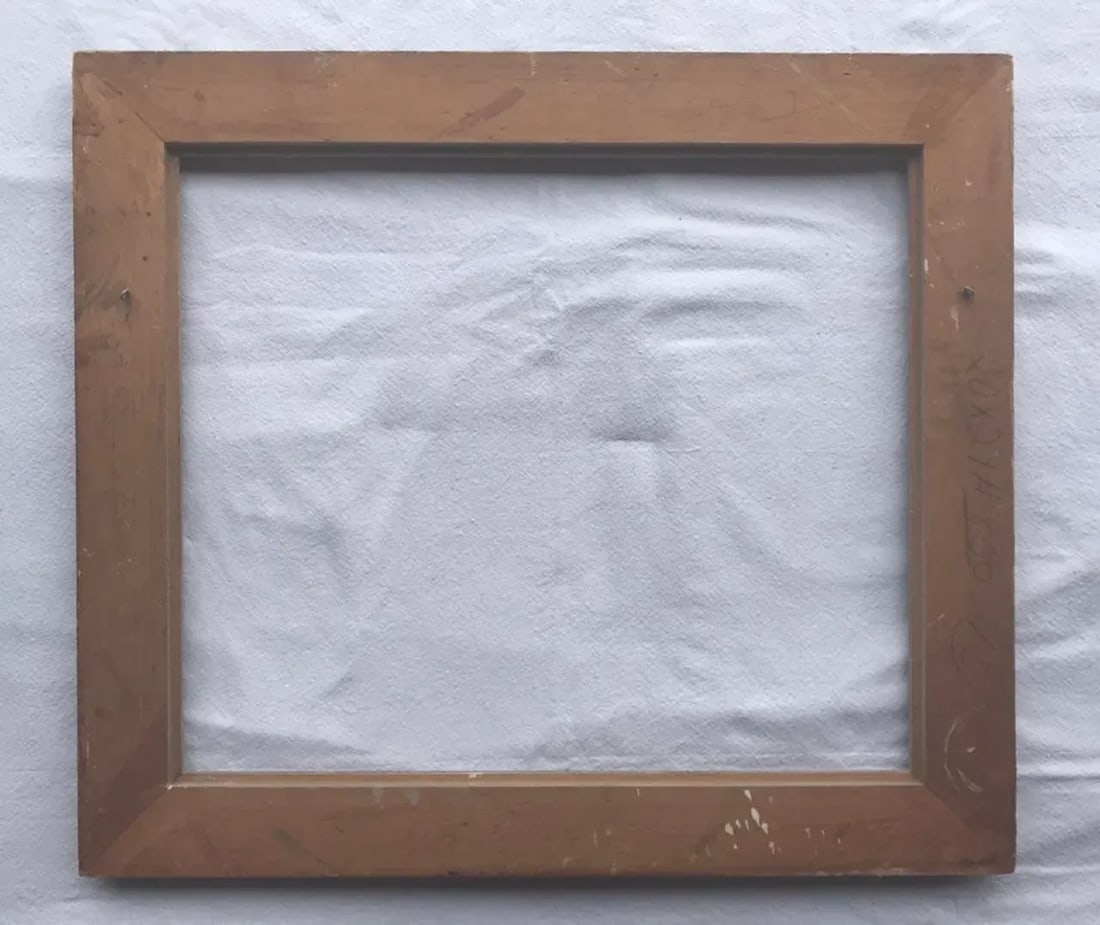 Vintage Mexican Hand Carved Floral Frame - 4