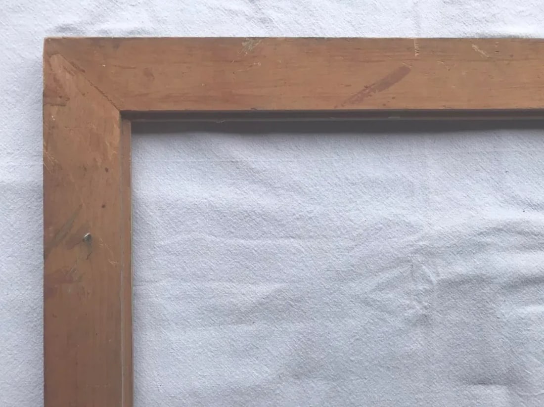 Vintage Mexican Hand Carved Floral Frame - 6