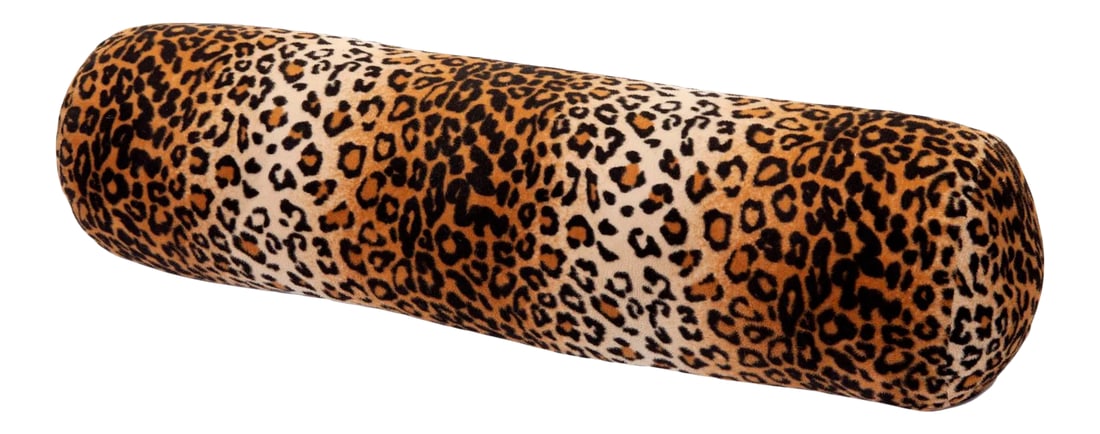 Late 20th Century Leopard Print Feather Down Pillow/Invisible Zipper: Custom-made pillow in leopard pattern fabric with hidden zipper & feather down insert. The workmanship is excellent. . Condition: Imperfections: No Imperfections Condition Notes: Excellent condition.