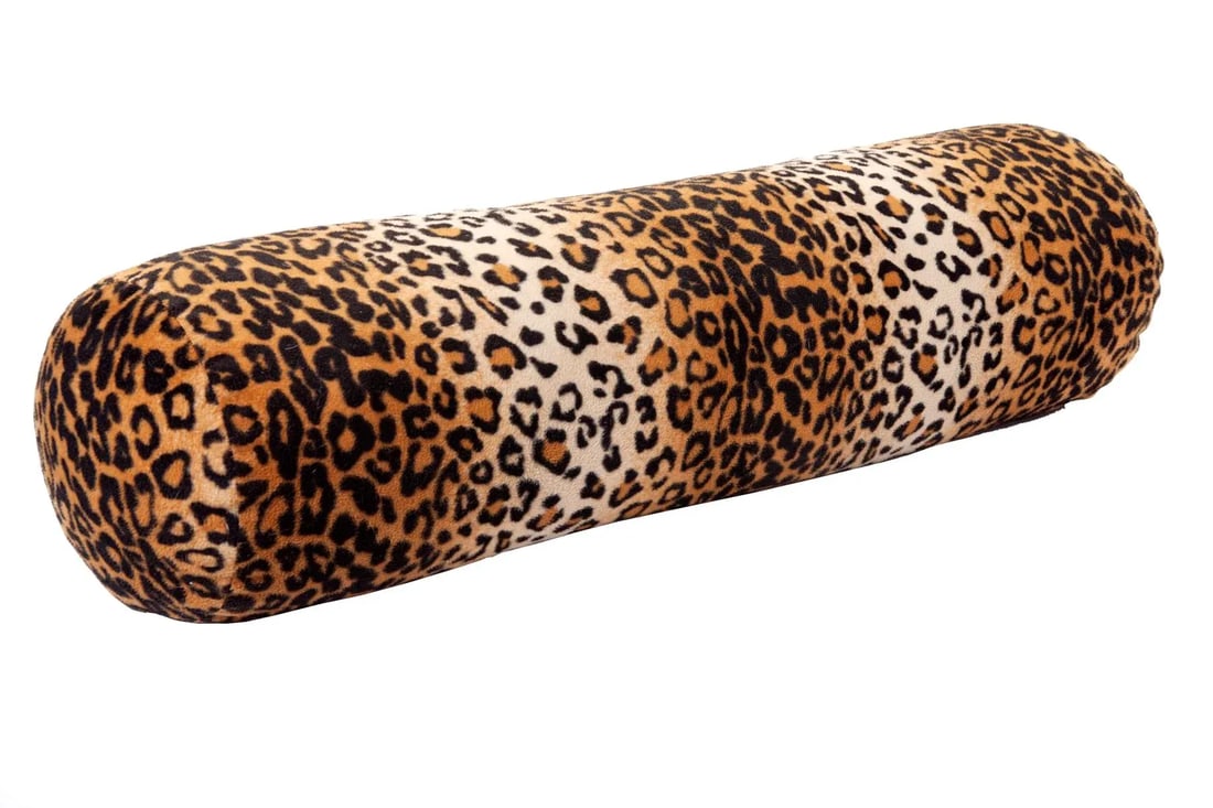 Late 20th Century Leopard Print Feather Down Pillow/Invisible Zipper - 3