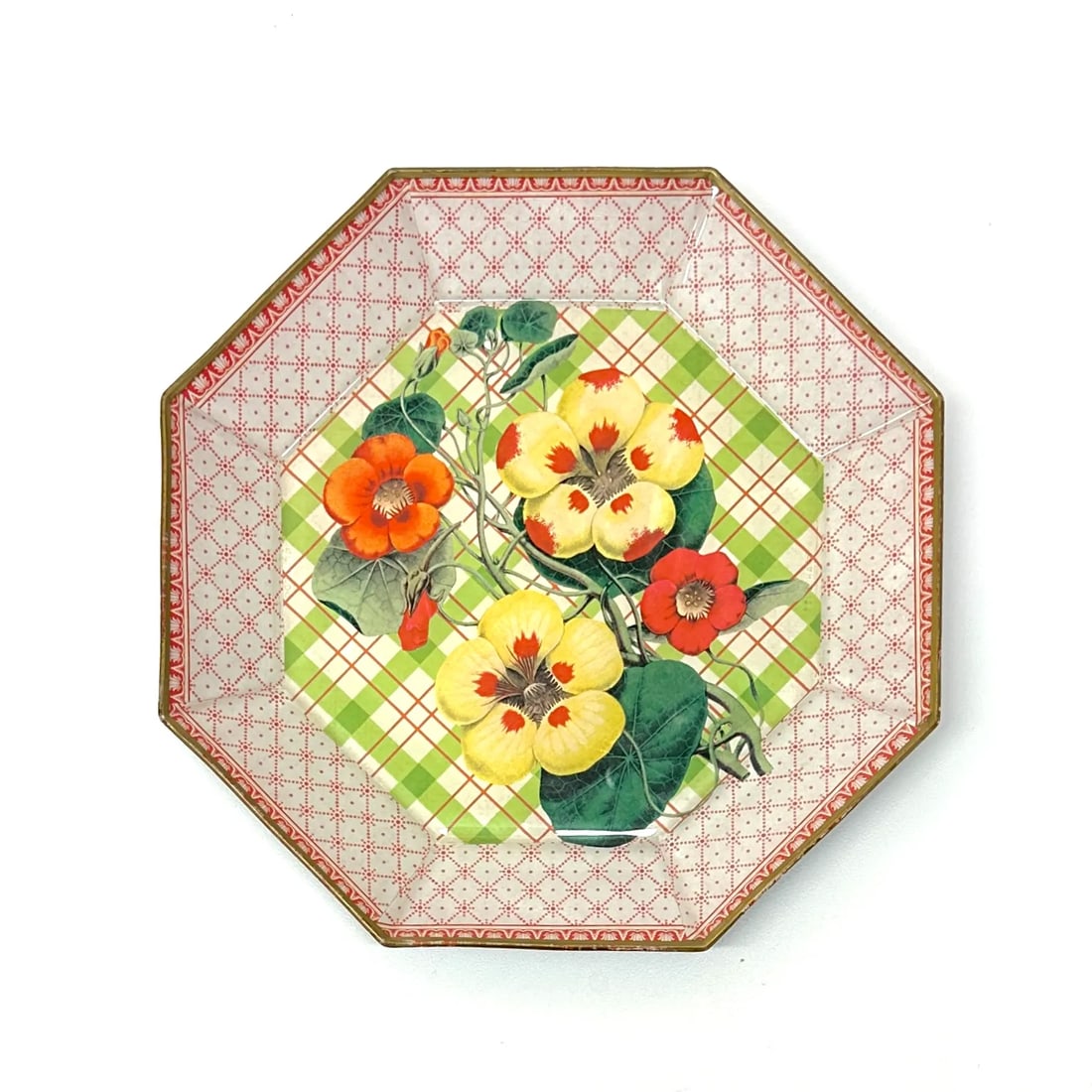 Apple Green & Mandarin Cottage Core Hand-Painted Wall Plate Curation - Group of 13 - 3