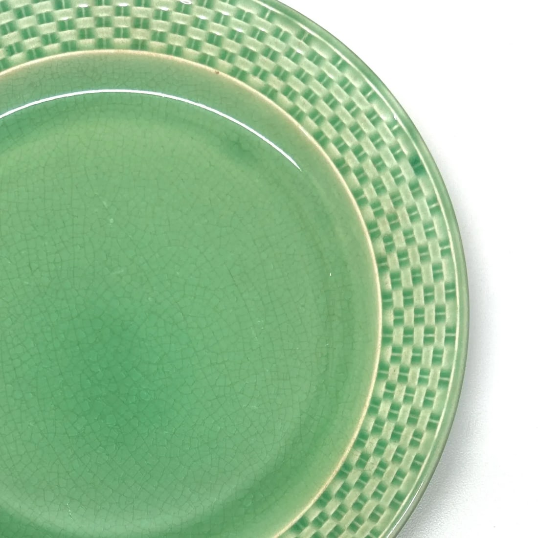 Apple Green & Mandarin Cottage Core Hand-Painted Wall Plate Curation - Group of 13 - 6