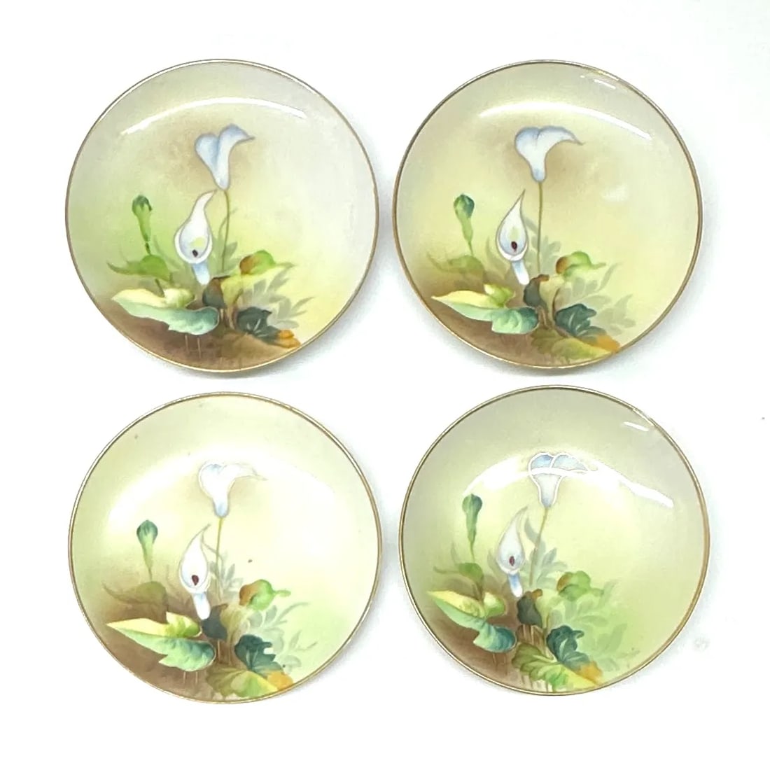 Apple Green & Mandarin Cottage Core Hand-Painted Wall Plate Curation - Group of 13 - 9