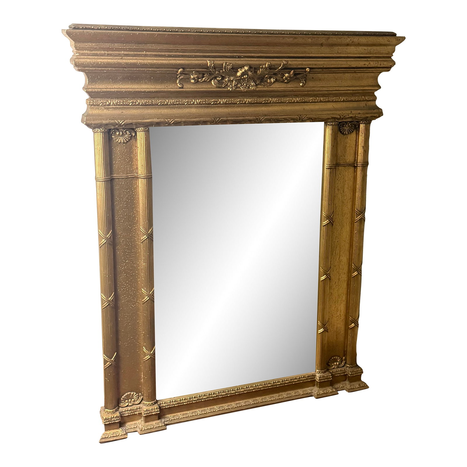 Antique Classical Style Gold Mirror With Bevel Edges (1 of 3)