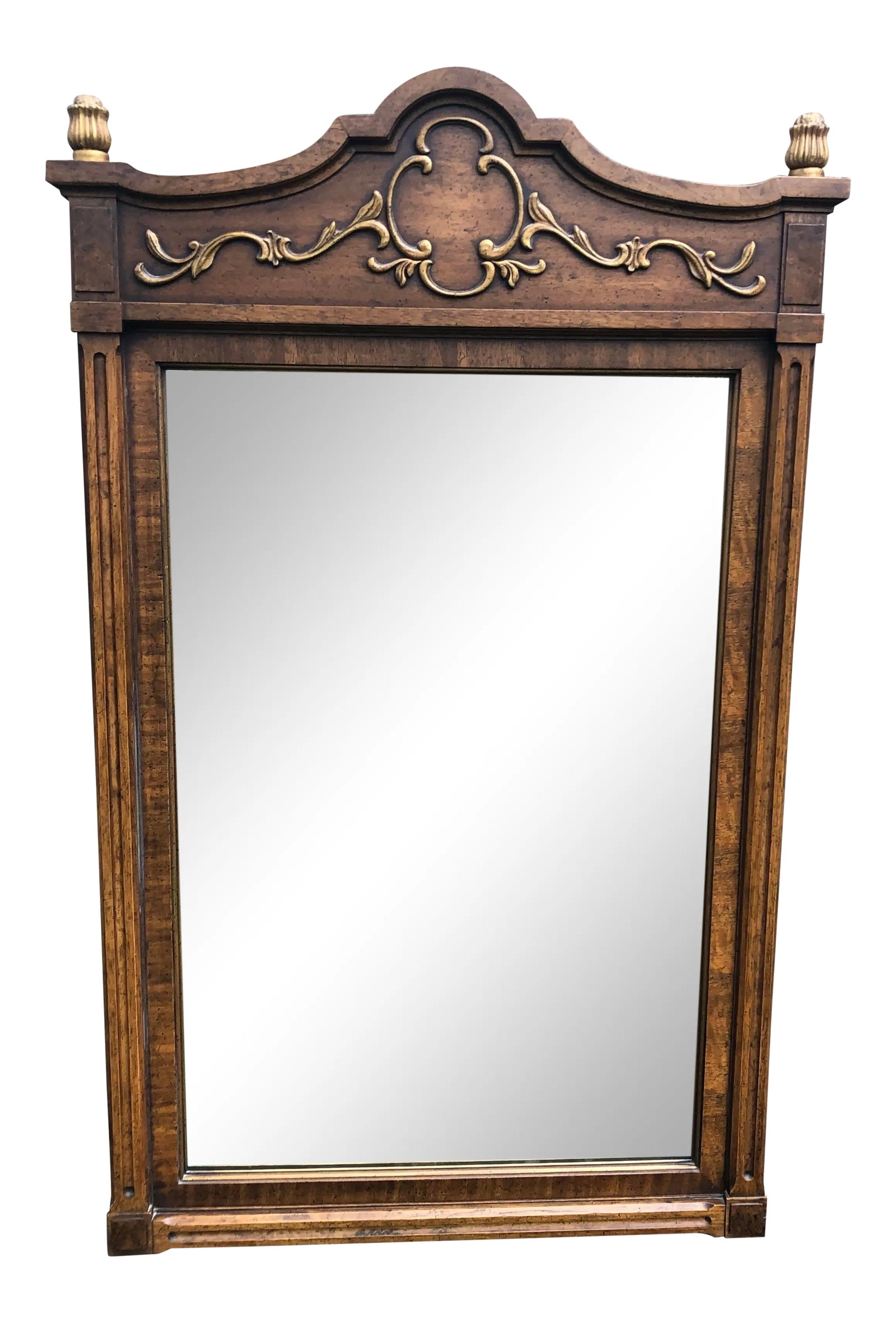 Vintage Mid 20th Century Drexel Heritage Walnut Mirror (1 of 6)
