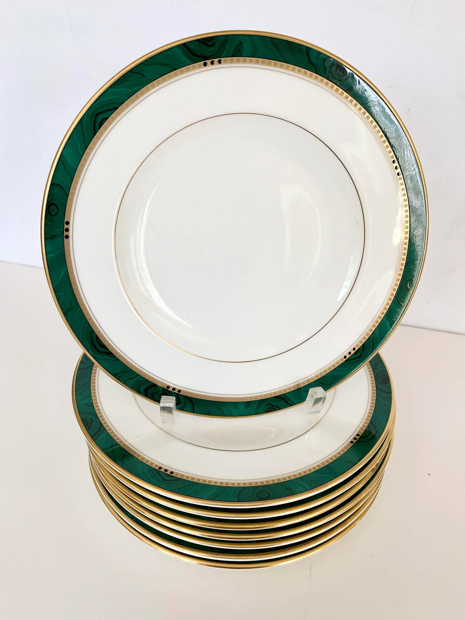 Malachite Dessert Plates - Set of 8 - 2