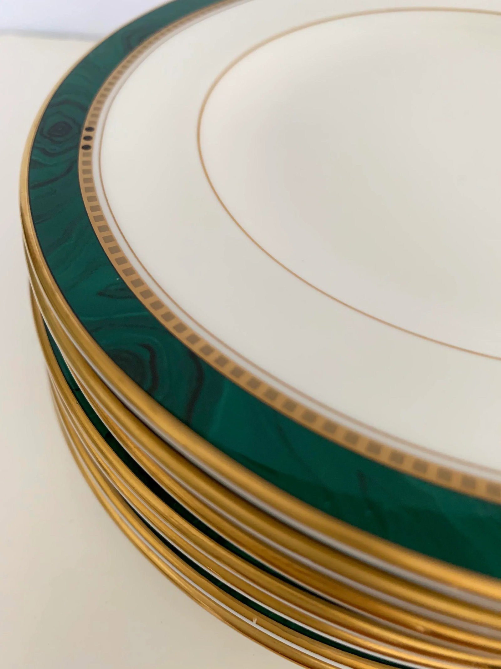 Malachite Dessert Plates - Set of 8 - 3