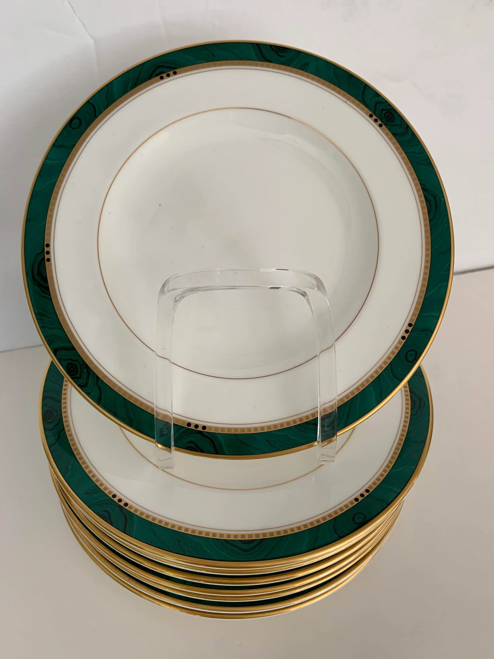 Malachite Dessert Plates - Set of 8 - 5