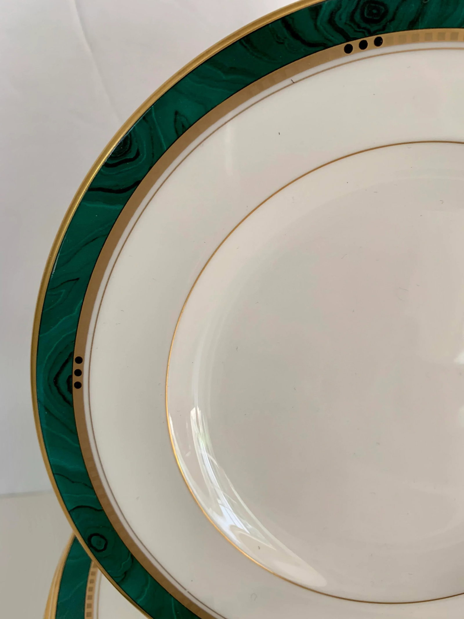 Malachite Dessert Plates - Set of 8 - 6