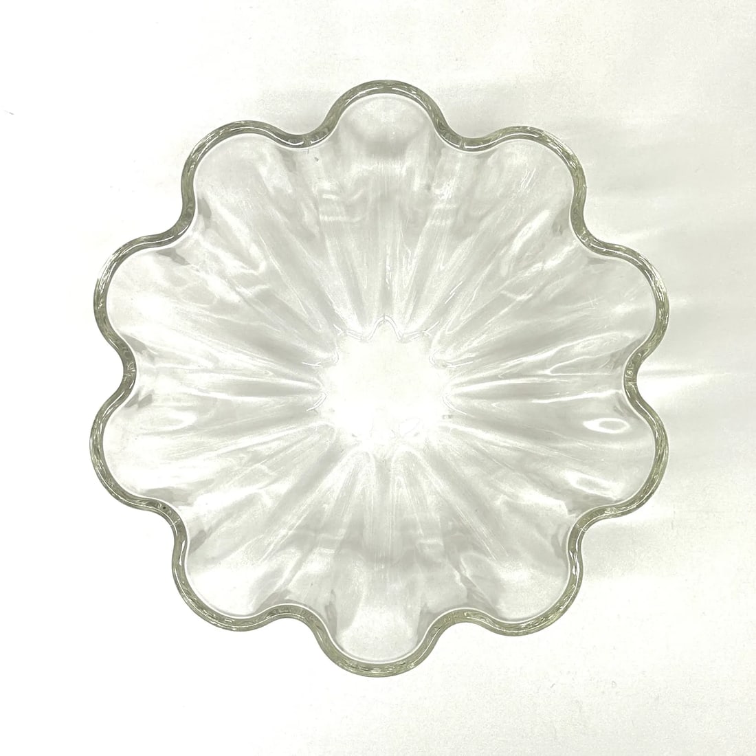 Oversized Villeroy & Boch Crystal Neptune Scalloped Serving Bowl, Made in Germany - 3