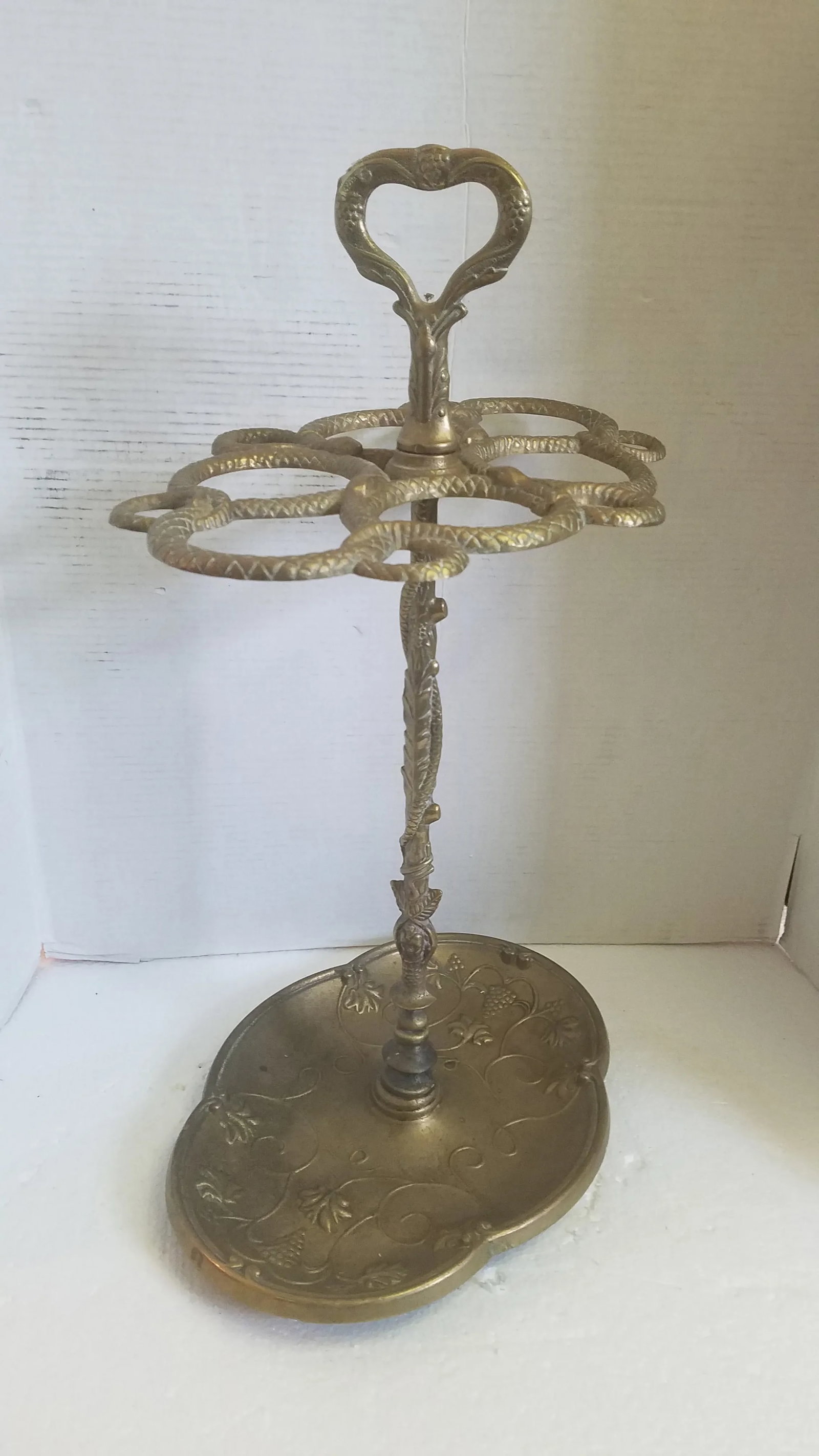 Early 20th Century French Brass Umbrella Holder - 12