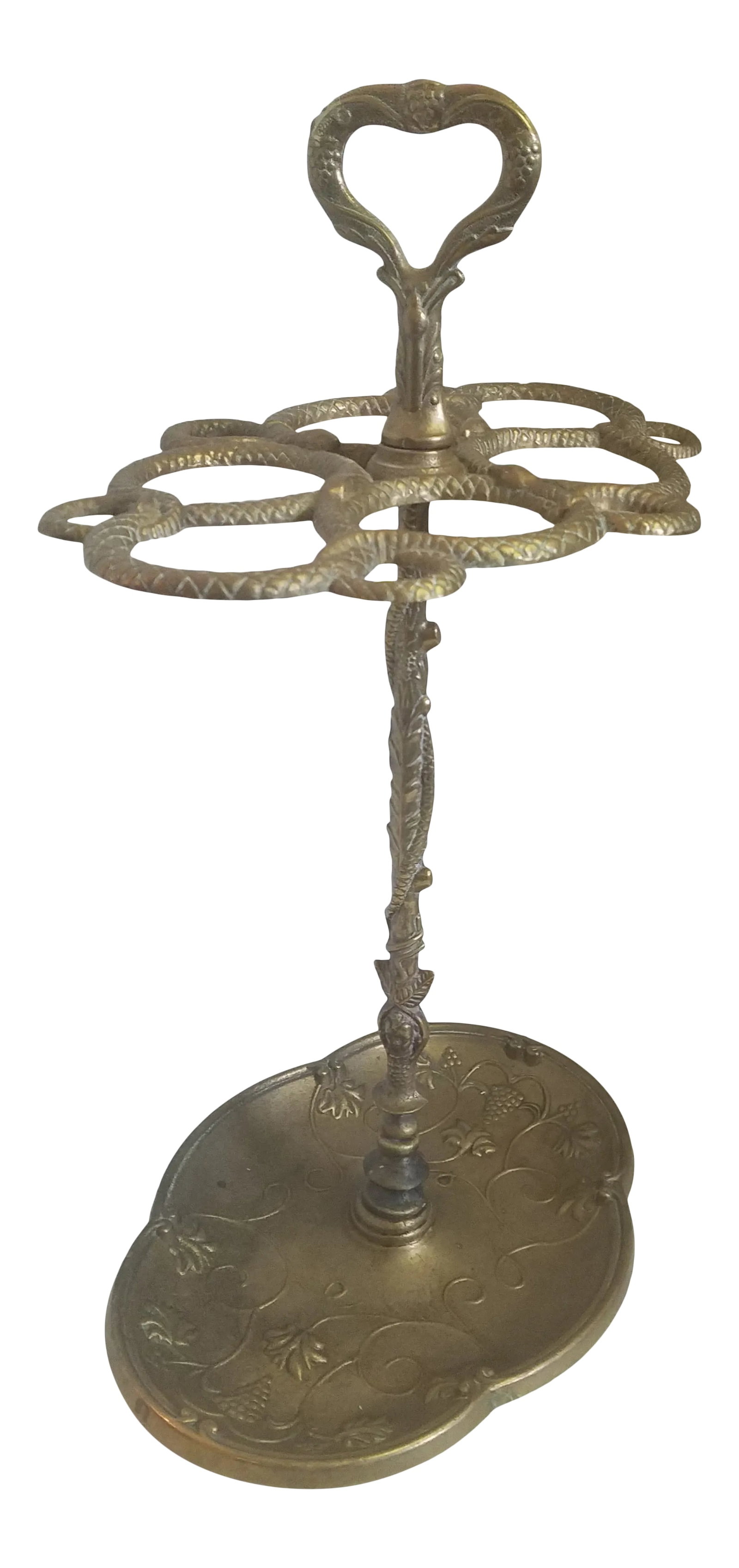 Early 20th Century French Brass Umbrella Holder (1 of 12)