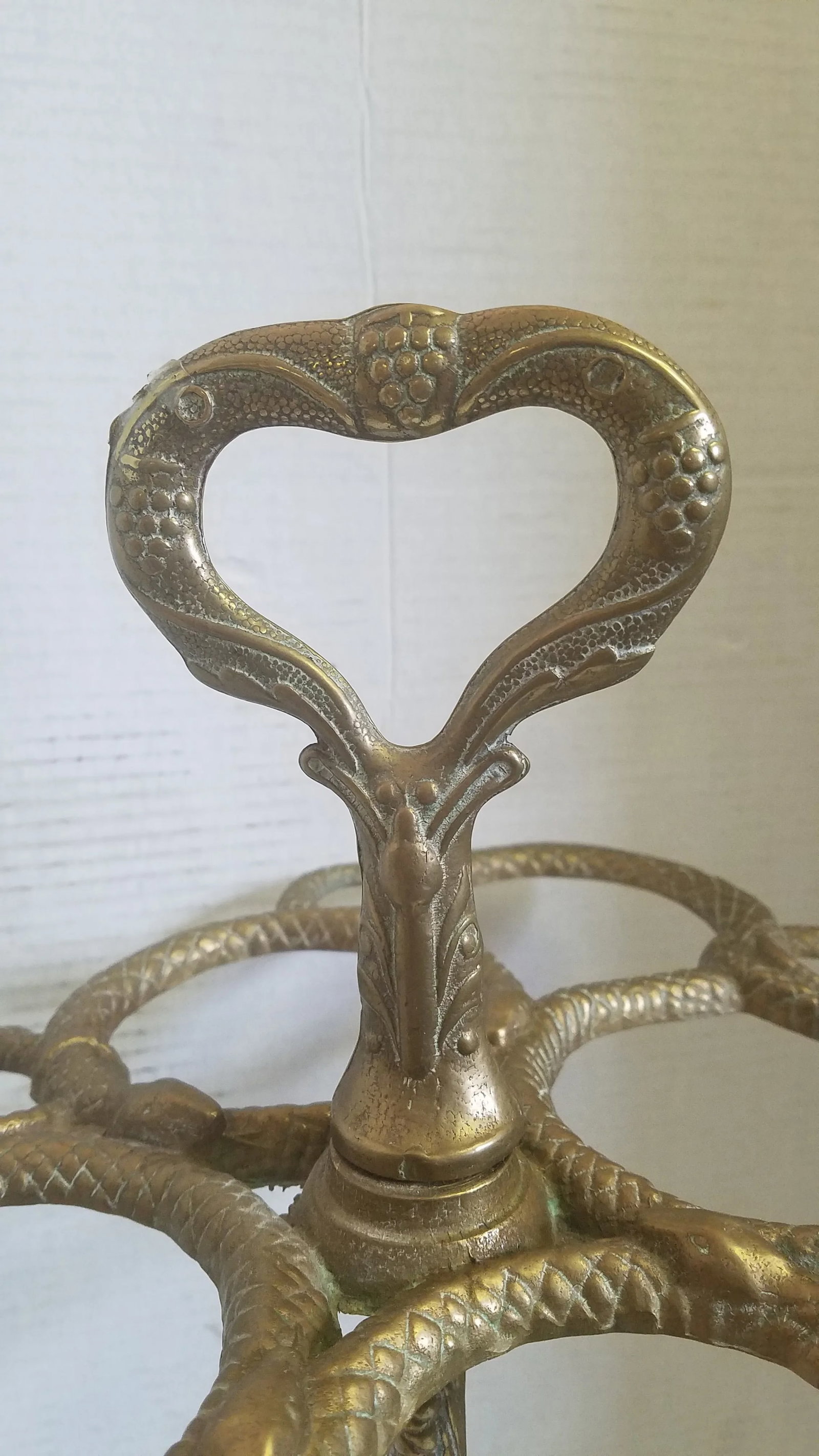 Early 20th Century French Brass Umbrella Holder - 3