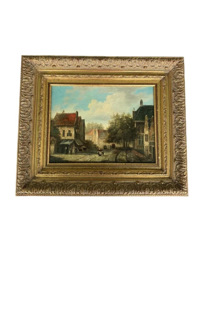 Vintage "Old European Style" Signed Oil on Wood Painting - Dutch Mastered Style - 2