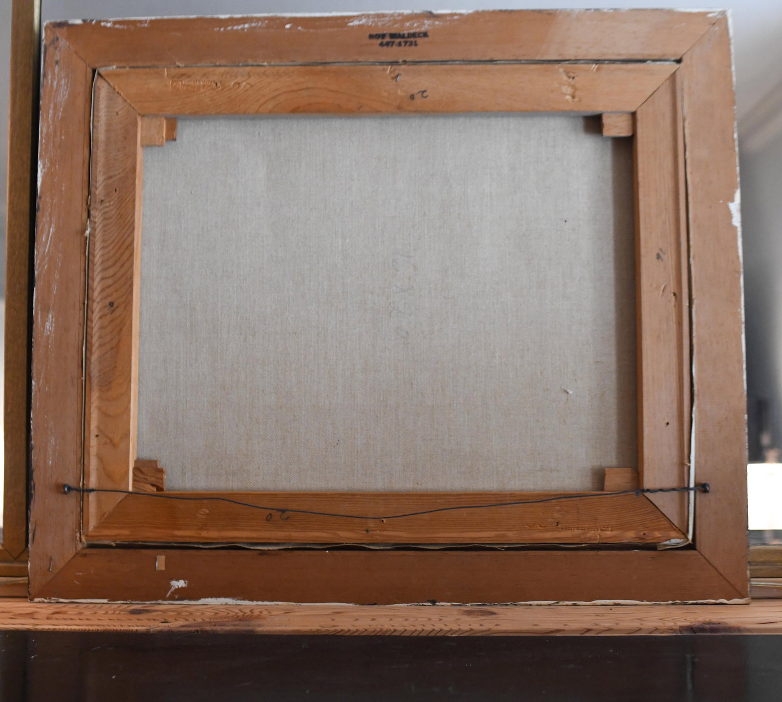1970s Folk Art Farmhouse Landscape Scene Framed Oil on Canvas by H. Burger - 9