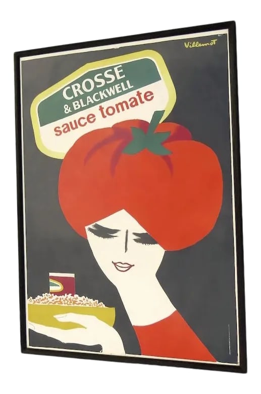 1980s Crosse & Blackwell Tomato Ketchup Poster, Framed (1 of 5)