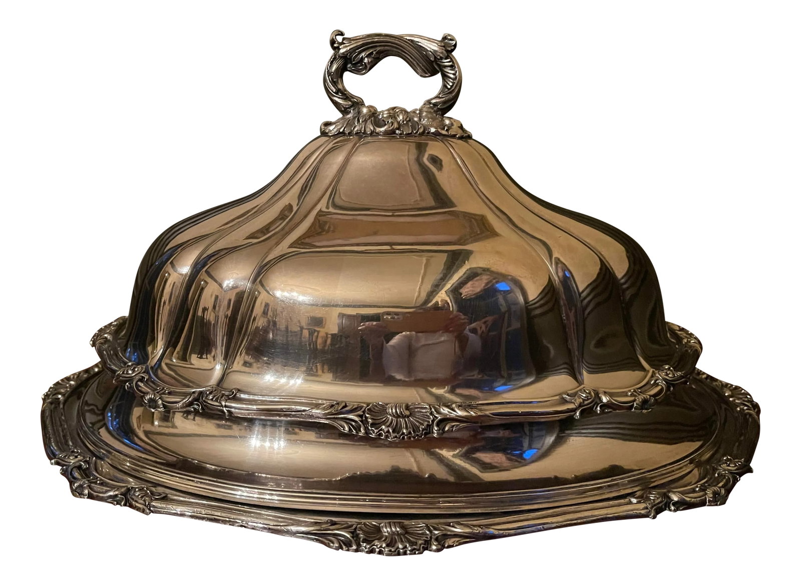 Early 20th Century Sheffield Platter With Dome Cover (1 of 10)
