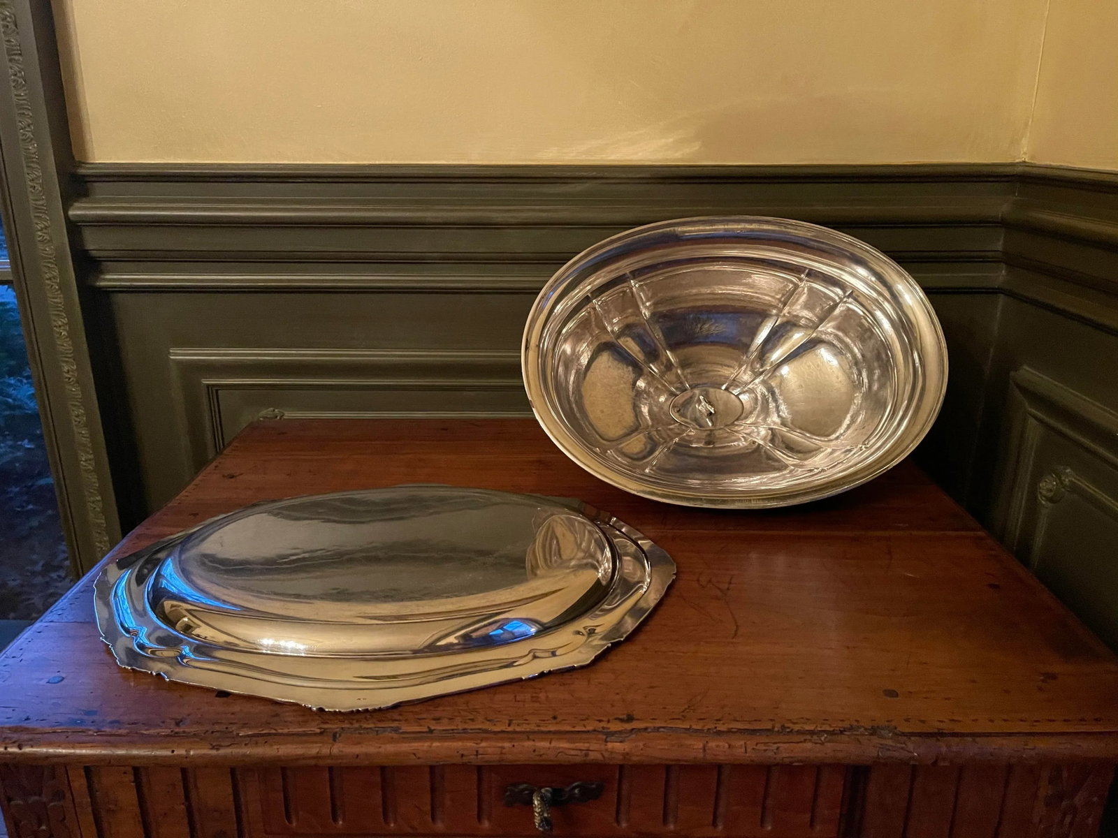 Early 20th Century Sheffield Platter With Dome Cover - 8
