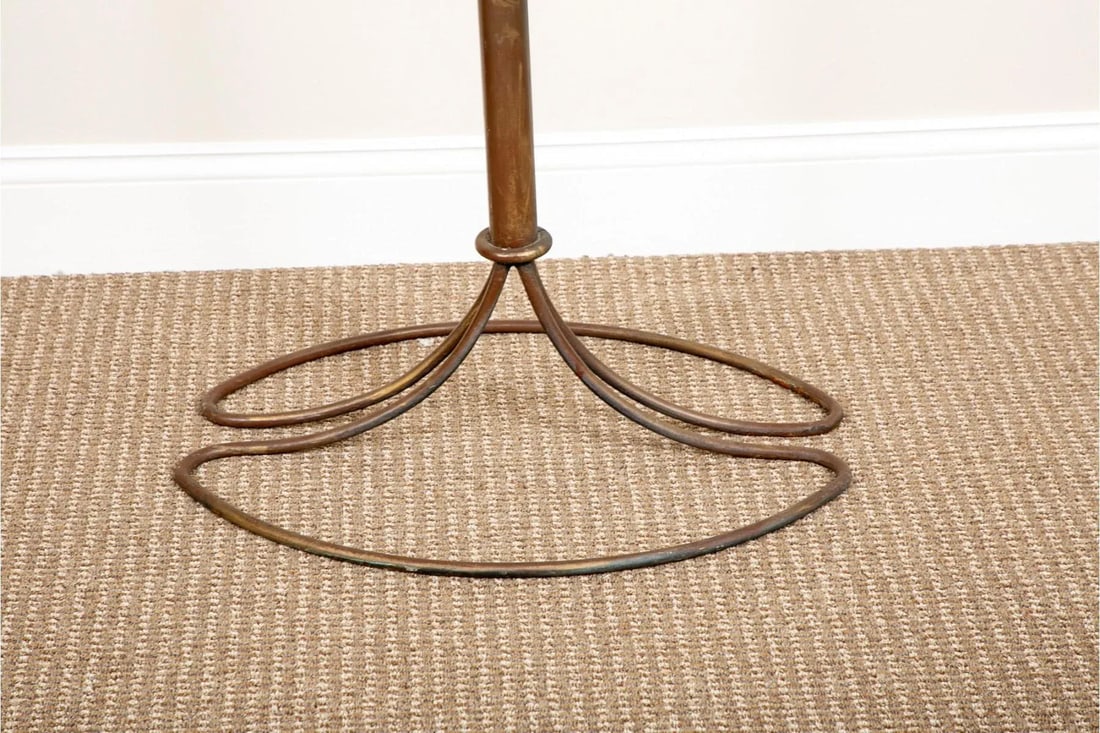 Mid-Century Modern French Brass & Iron 20 Arm Floor Candelabra - 4