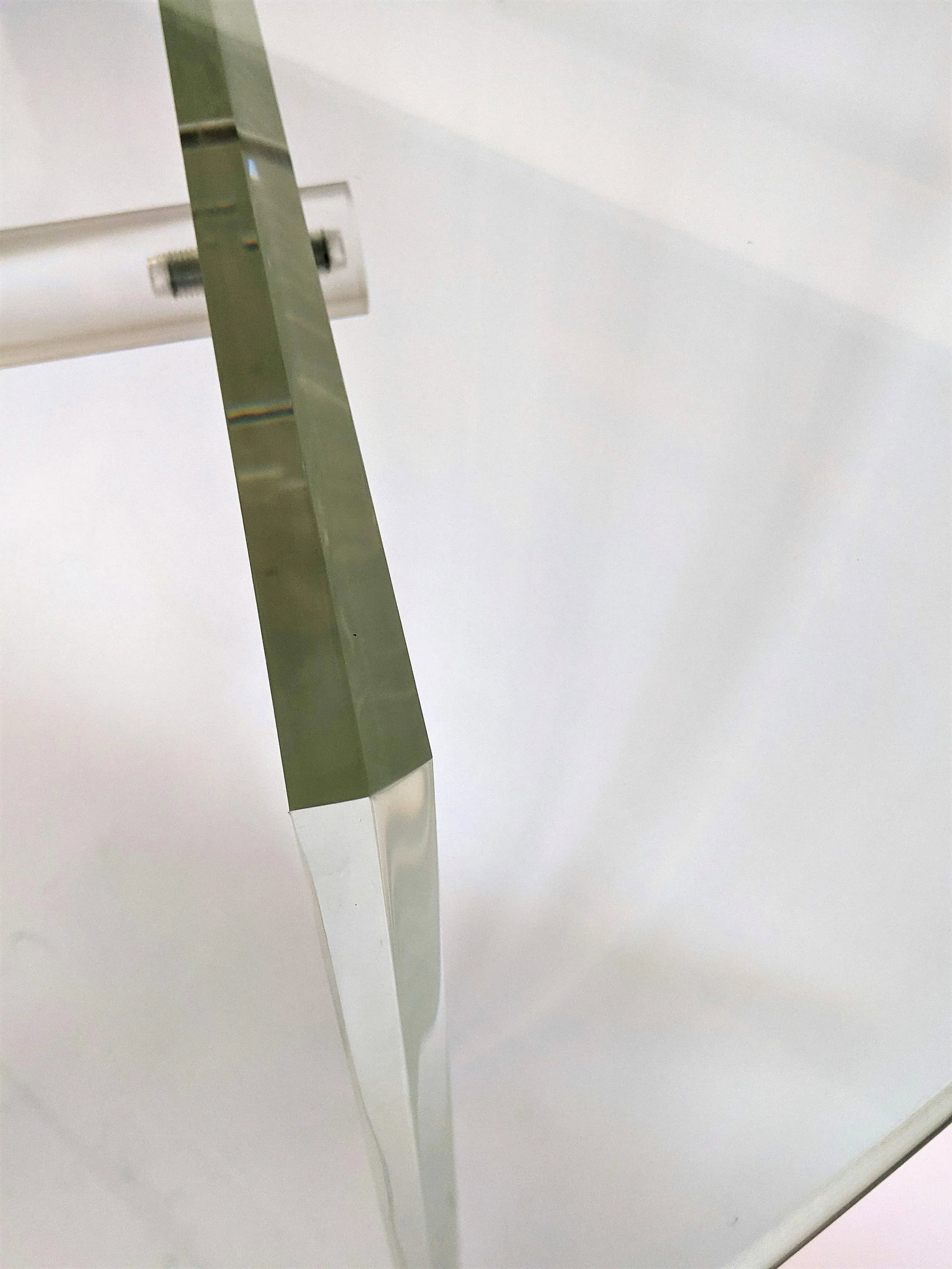 1970s Vintage Lucite Bar with Glass Top - 12