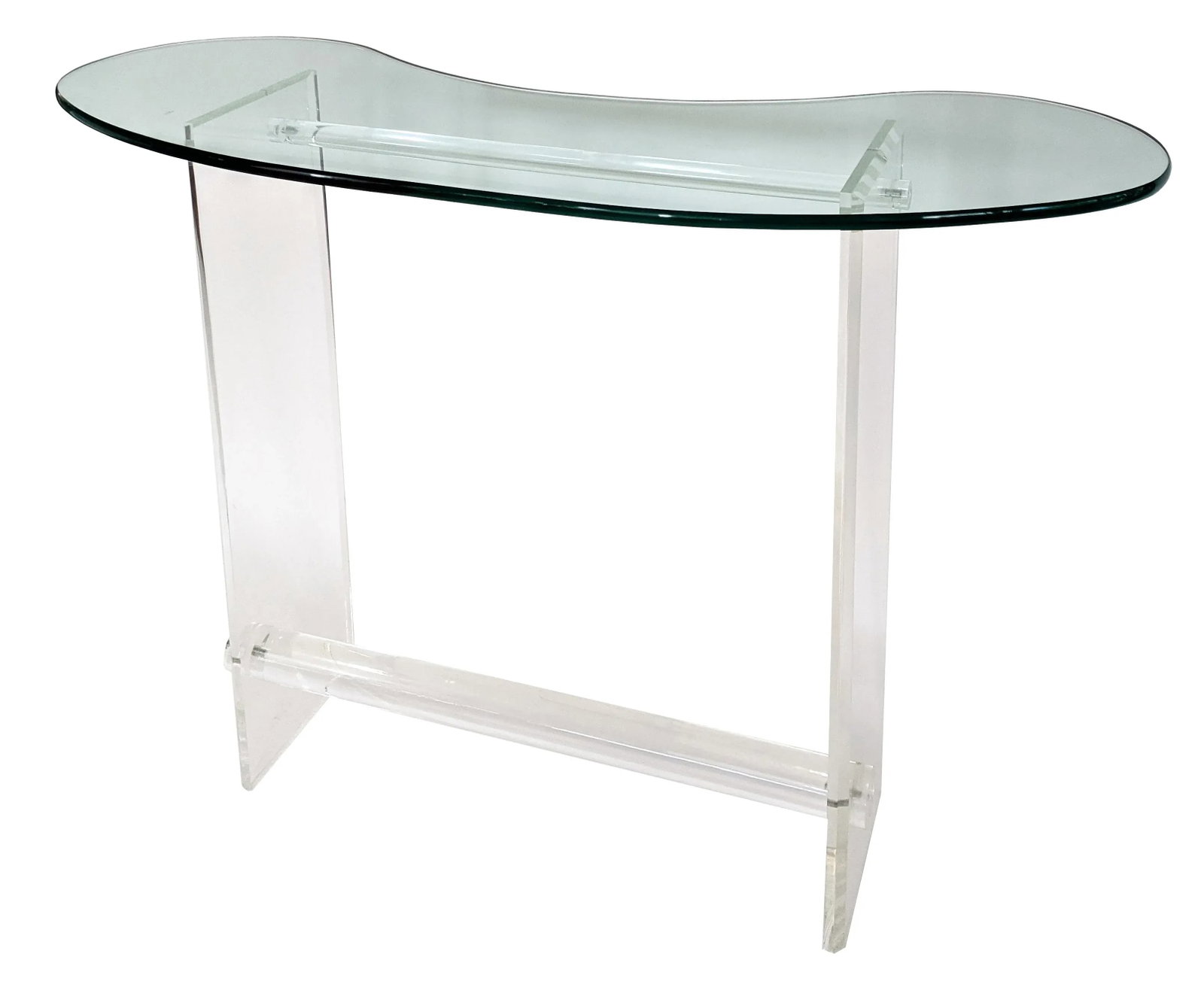 1970s Vintage Lucite Bar with Glass Top - 13
