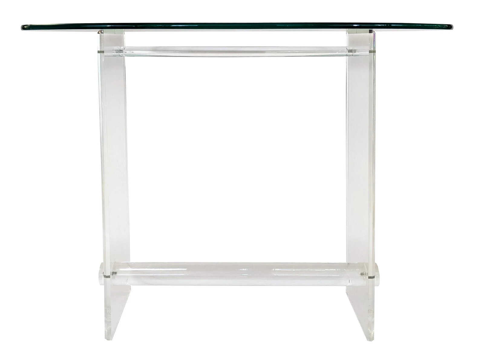 1970s Vintage Lucite Bar with Glass Top - 2