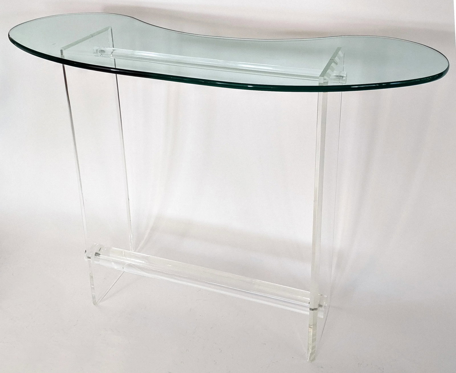 1970s Vintage Lucite Bar with Glass Top - 5