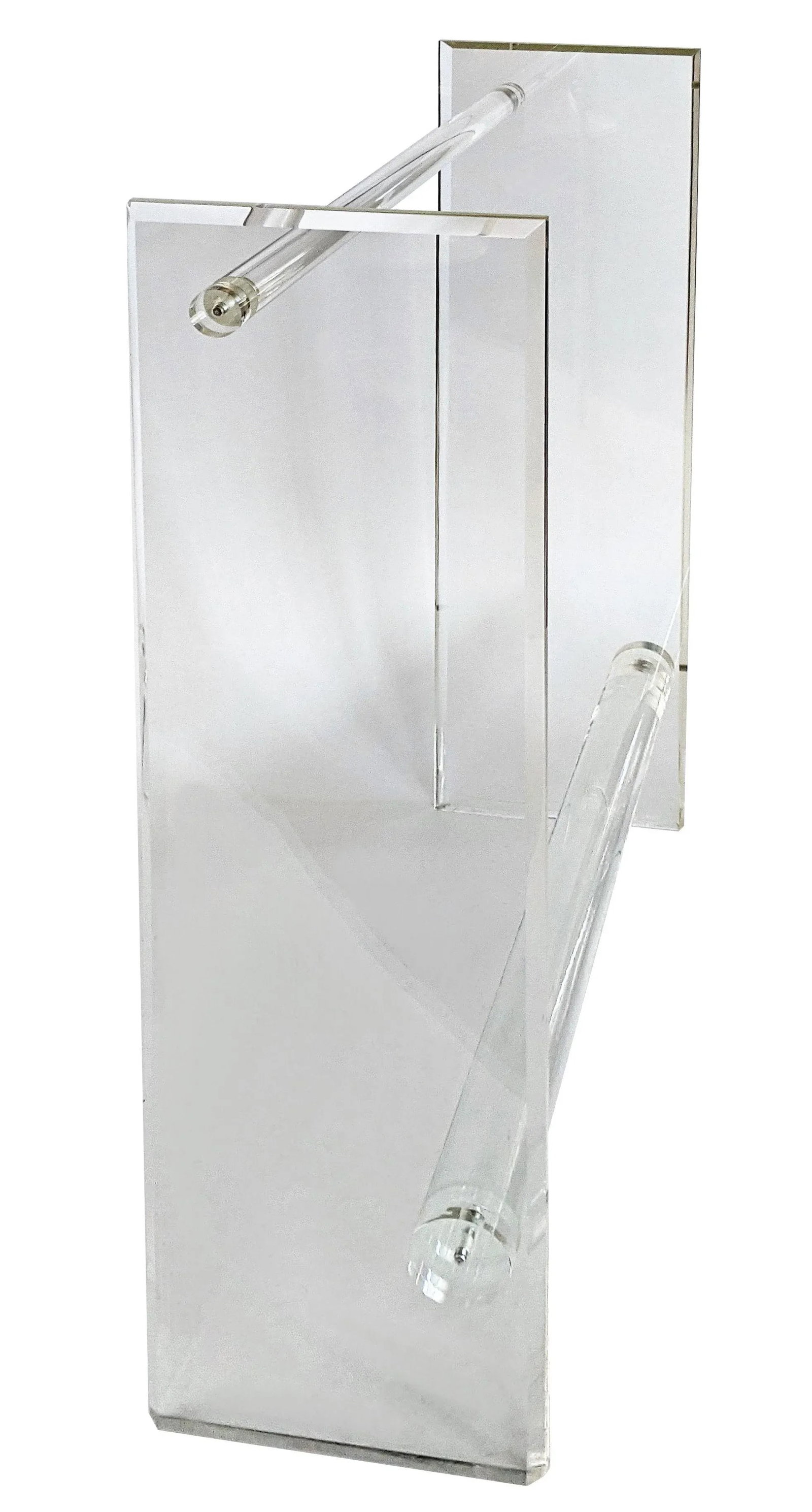 1970s Vintage Lucite Bar with Glass Top - 7