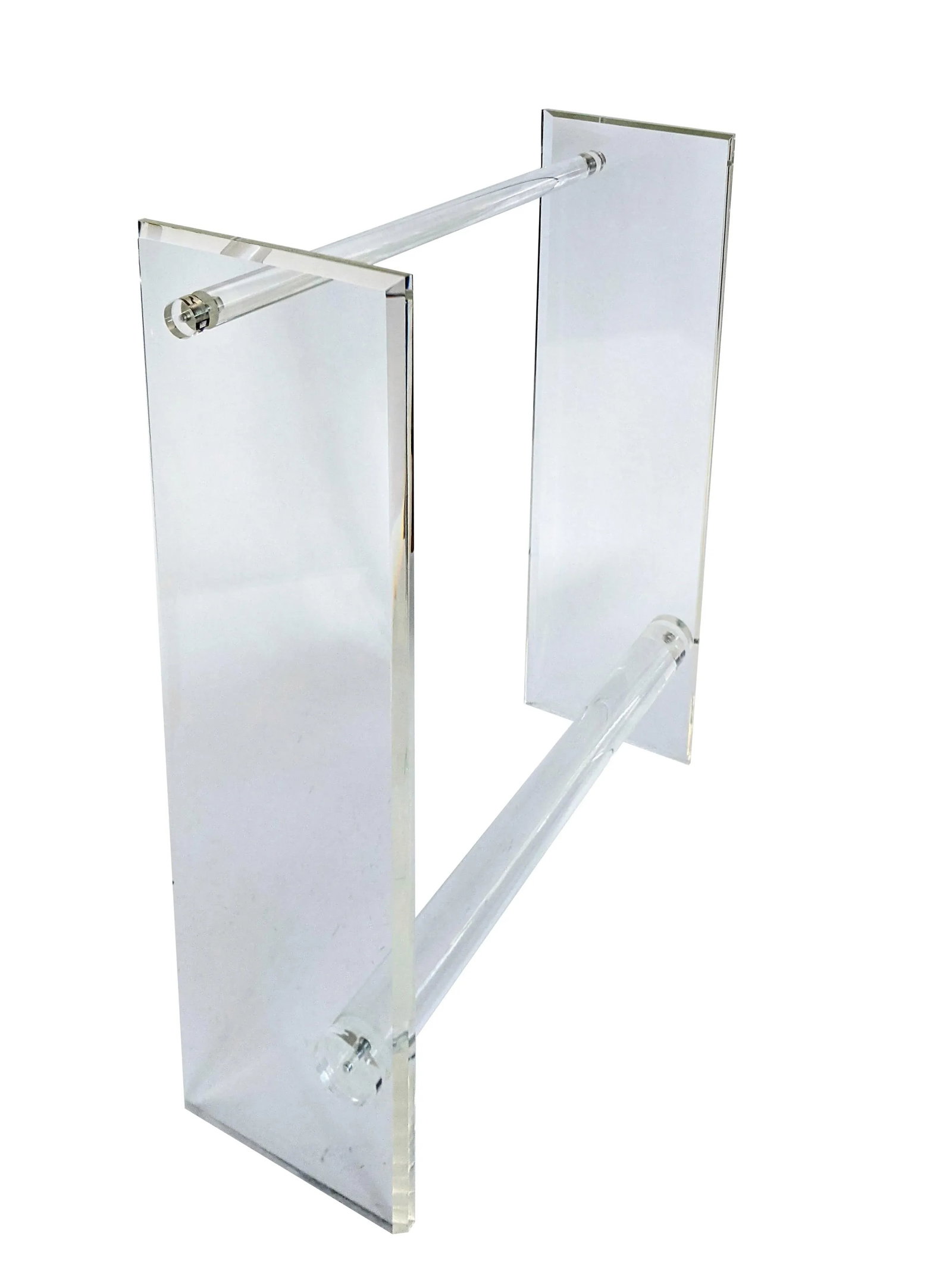1970s Vintage Lucite Bar with Glass Top - 8
