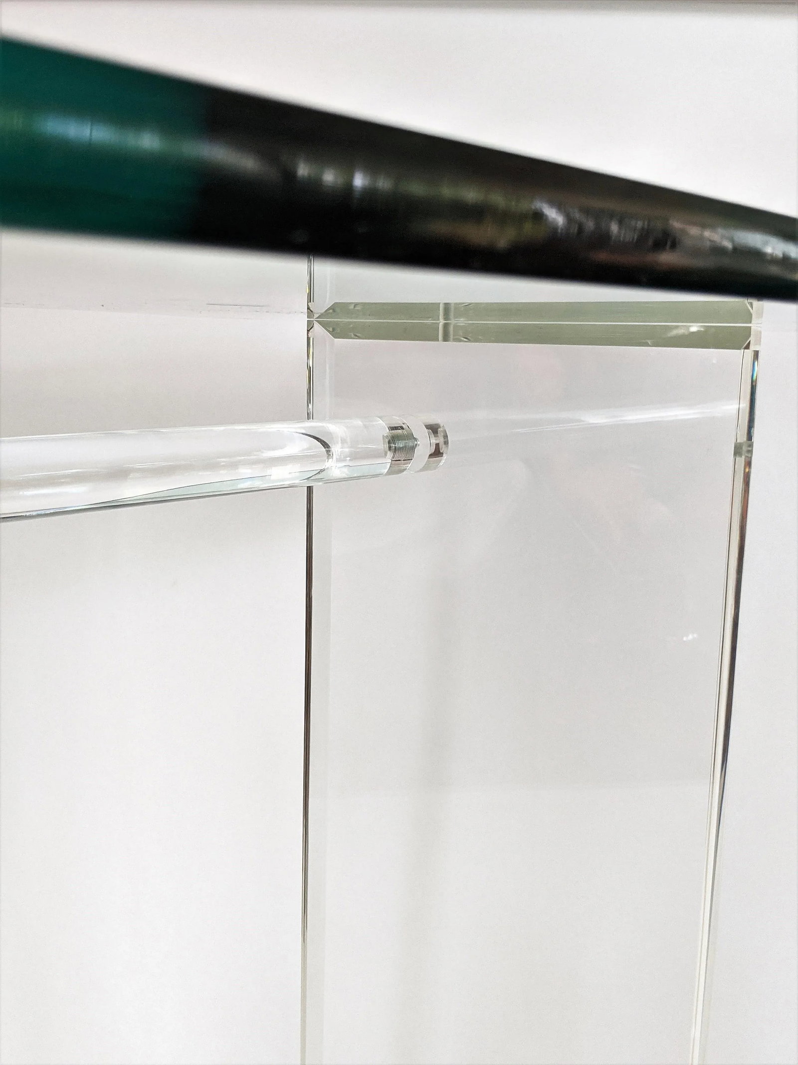 1970s Vintage Lucite Bar with Glass Top - 9