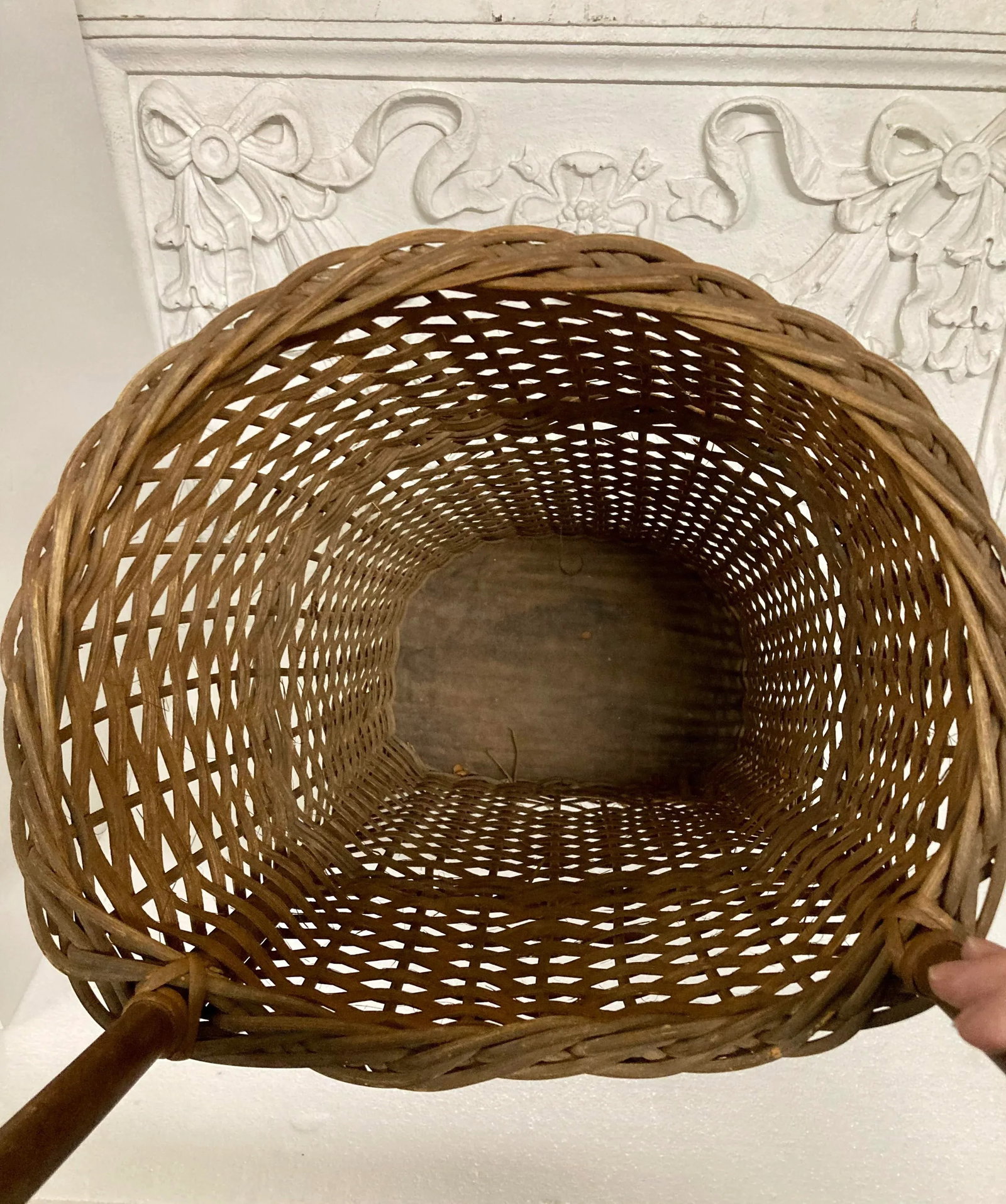 Antique French Market Basket Cart - 3