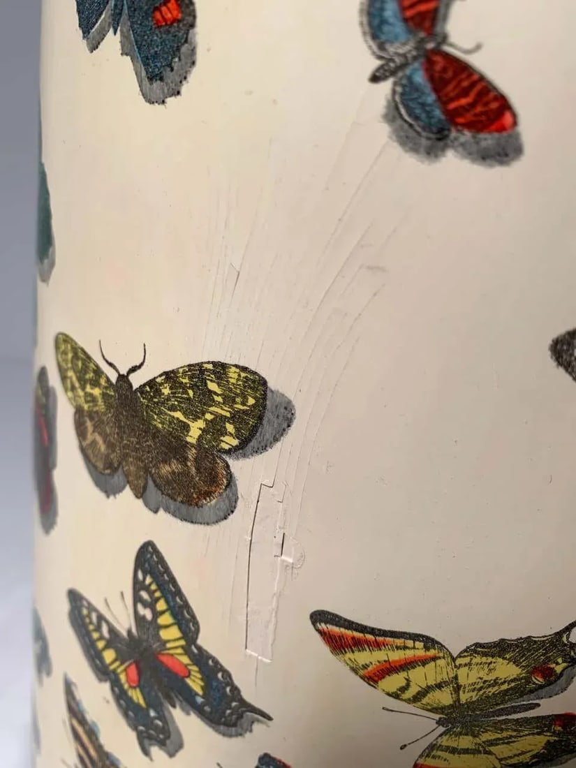 Early Piero Fornasetti Butterflies Farfalle Umbrella Stand Example - 7