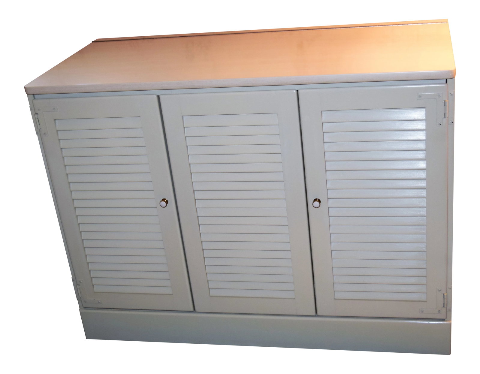 Ethan Allen White Media Cabinet Storage Cabinet: This is a Ethan Allen media or storage cabinet. It is white. It is wood and the top is laminated. It measures 18-1/2 inches wide, 30 inches high and 40 inches long. This could be used in any room in t