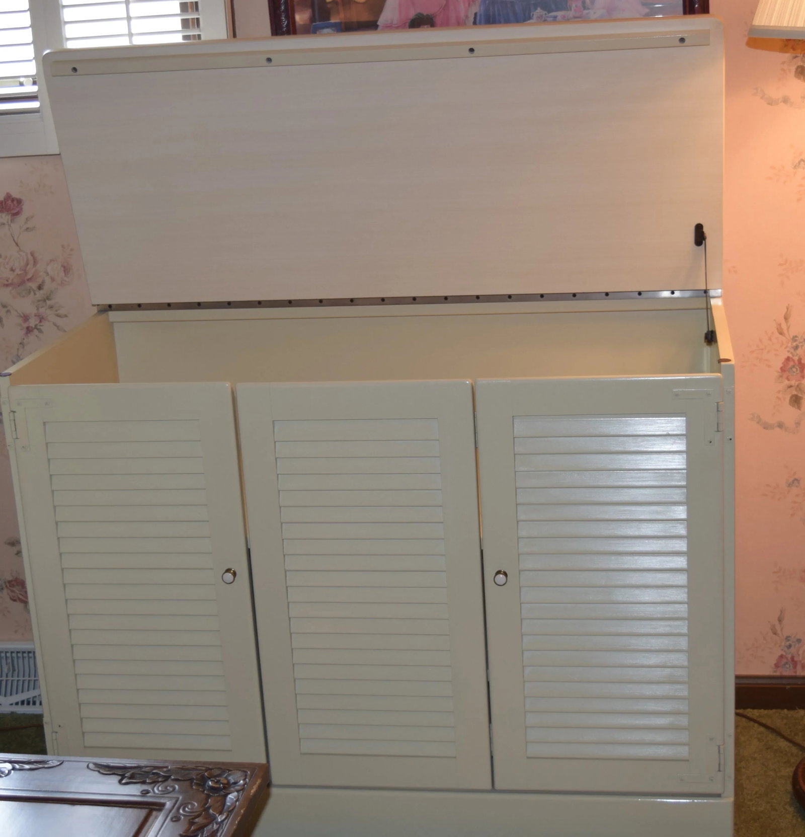 Ethan Allen White Media Cabinet Storage Cabinet - 5