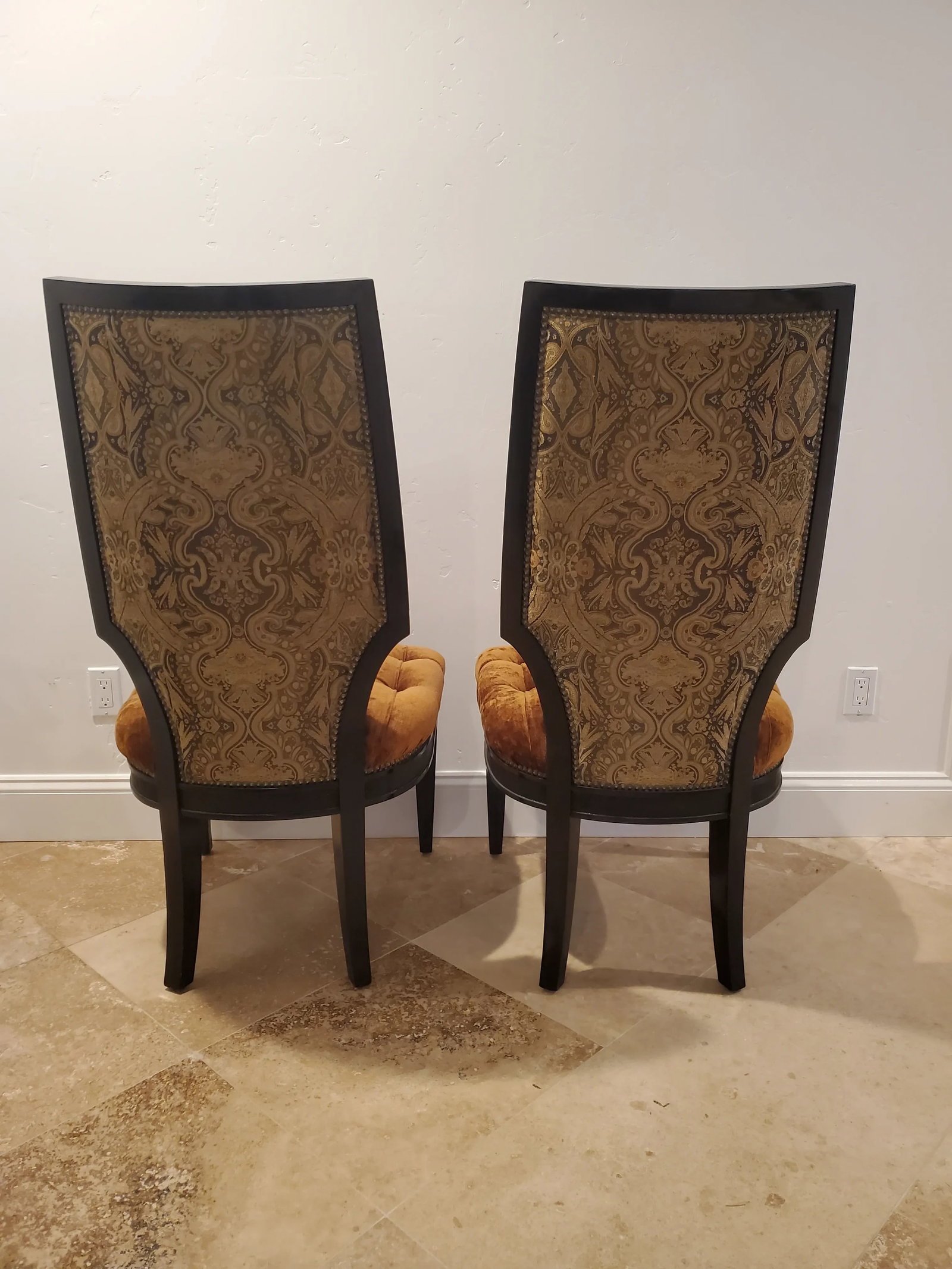Contemporary Marge Carson Chairs - a Pair - 4