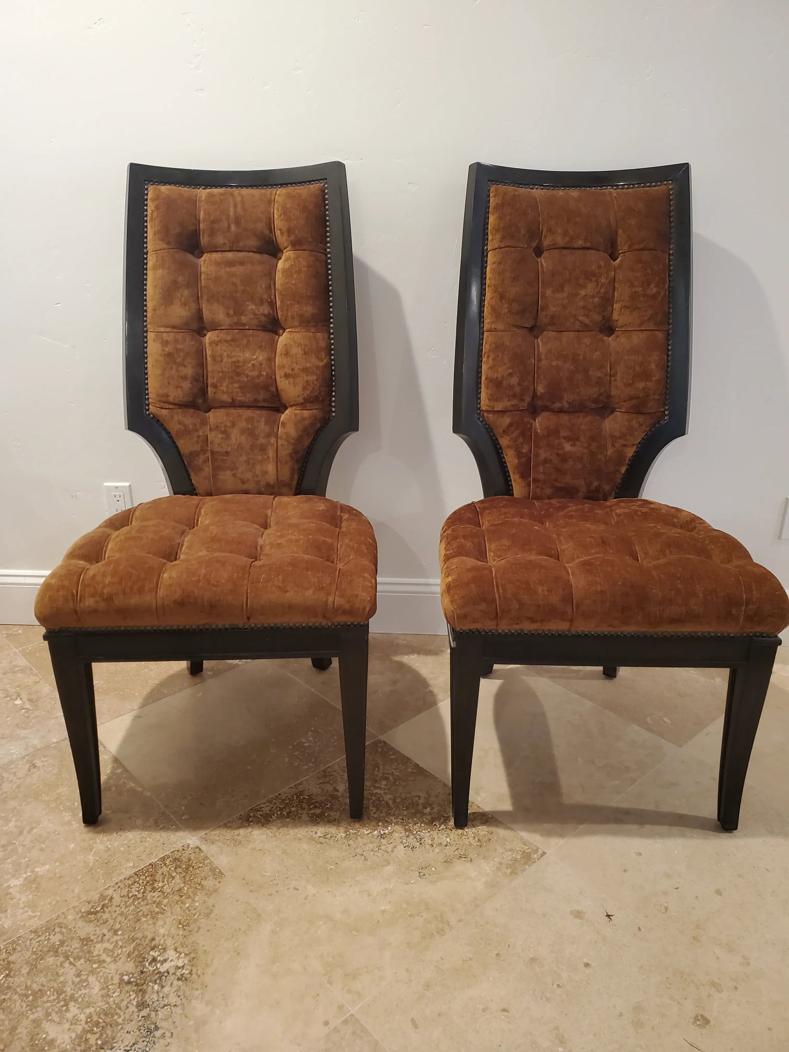 Contemporary Marge Carson Chairs - a Pair - 8