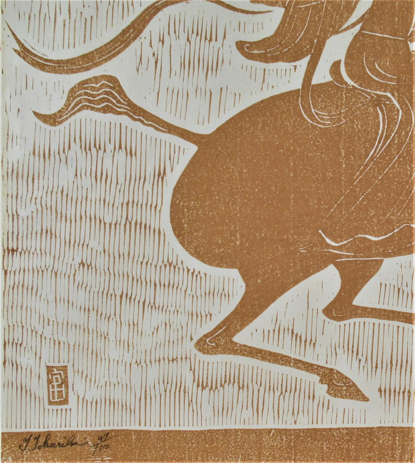 Tomikichiro Tokuriki, Untitled, Horsewoman - 4