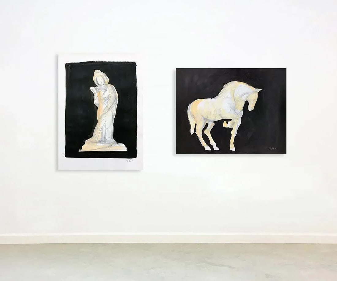 Tang Echo Ii, Work on Paper, Equestrian, Drawing - 4