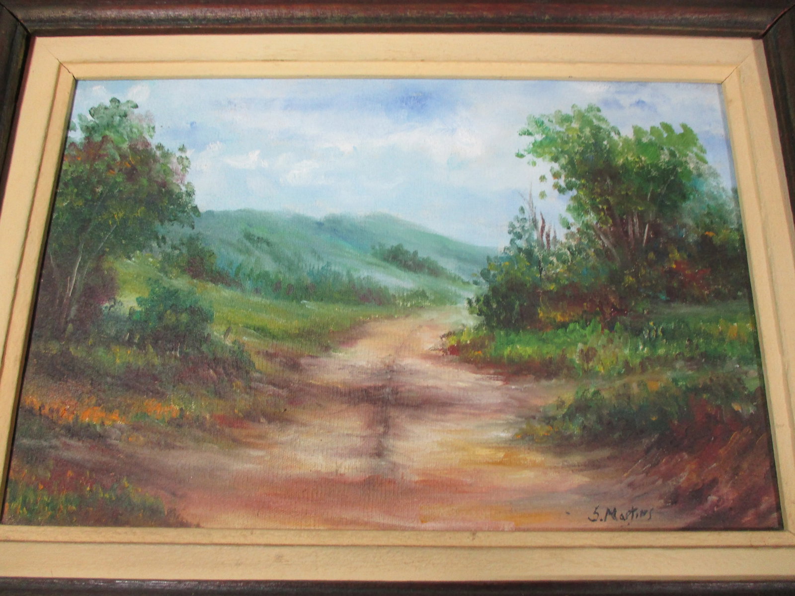 Late 20th Century Brazilian Landscape Oil Painting, Framed - 4