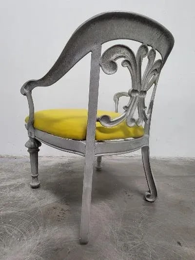 1960s Mid Century Hollywood Regency Dorothy Draper Designer Patio Set - 4 Seats with Table - 7