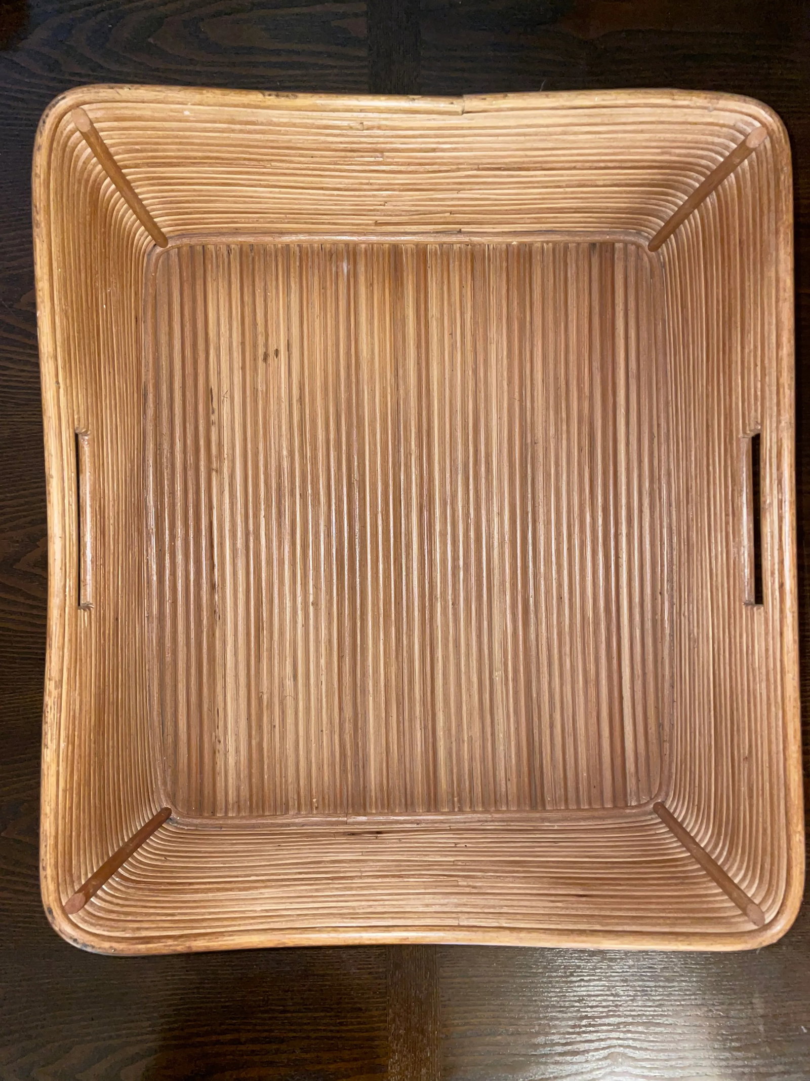 Mid-Century Pencil Reed Basket - 2